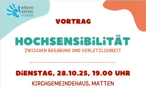 Hochsensibilität - Vortrag in Matten